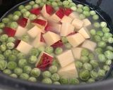 ゆかりのイブクロ　さつまいもとピースご飯作り方3写真