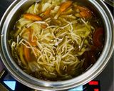 スチーム牡蠣の煮汁、野菜スープ！作り方2写真