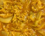 白菜とひき肉のカレー甘酒温サラダ作り方5写真