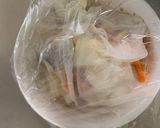 ゴロゴロ野菜魚肉梅トマト親子丼味炒煮風作り方12写真
