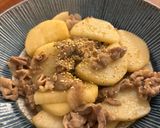 豚肉とシャキシャキ長芋の甘辛炒め作り方4写真
