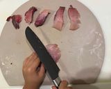 鰤の豚バラ巻き🥓ブロッコリーバジルソース作り方1写真