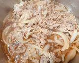 圧力鍋でお肉柔らか牛丼作り方3写真