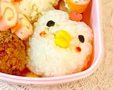 簡単お弁当☆にわとりさんおにぎり作り方3写真