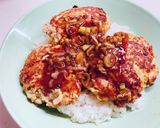 ネギだれハンバーグ丼作り方4写真