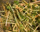 水菜と鯖缶のスパイシーサラダ作り方4写真