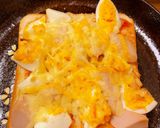 ゆで卵と魚肉ソーセージのピザトースト作り方5写真