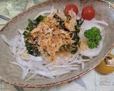 新玉ねぎのワカメおかか和え作り方6写真