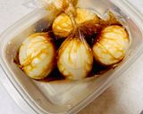 半熟煮卵(漬け汁節約)作り方3写真