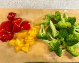 鶏もも肉と彩り野菜のハニーマスタード炒め作り方1写真