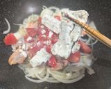 秋鮭のクリーミーパスタ作り方4写真