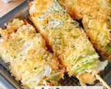居酒屋風☆きゃべつの串揚げ作り方5写真