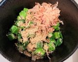 オクラ☆じゃこの梅肉あえ作り方5写真