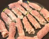 夕飯やおつまみに。イチジクのとろ〜り大葉豚巻き作り方3写真