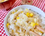 とうもろこしバターしょうゆごはん🌽作り方5写真