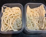【男料理】冷凍ストック！ジップロックうどん弁当作り方2写真