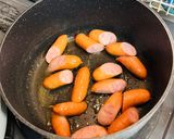 こんにゃくとソーセージの合せ煮作り方2写真