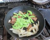 つる豆と牛肉のサラダ風炒め物作り方3写真
