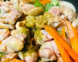 鶏肉とオクラのあまからカレー炒め作り方2写真