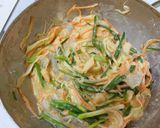 海鮮とネギの卵焼き作り方3写真