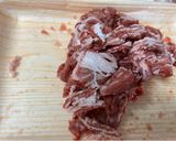 牛ごぼうの胡麻和え作り方1写真