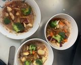 根菜茄子白菜ピリ辛味噌味温野菜サラダ作り方6写真