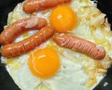 焼肉生だれでスキレットウィンナー目玉焼作り方5写真