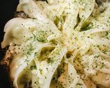 レトルト餃子●両面チーズの羽根つき焼餃子作り方2写真