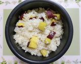 簡単夕飯昼食炊飯器つやつや薩摩芋炊き込みご飯和食作り方4写真