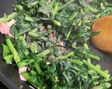 ガーリック風味の大根葉ソテー作り方8写真