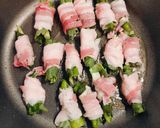 豚バラ肉の大葉チーズのししとう巻き作り方8写真