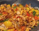 豚こまと夏野菜の簡単酢豚風炒め作り方6写真