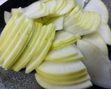 フライパンで野菜と豚バラ肉の蒸し焼き作り方1写真
