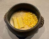 塩麹とあご出汁が染みる✿とうもろこしご飯作り方4写真