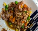 全てレンジレモン中華風親子丼味炒飯弁当作り方5写真
