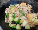 冬瓜と豚肉のオイスター炒め作り方3写真