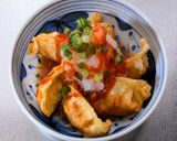 揚げ餃子のピリ辛おろしポン酢作り方5写真