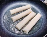 クリスマスに！餅チーズベーコン春巻き作り方5写真