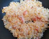 夏休み子供喜ぶ時短昼食夕飯カニカマレタス卵炒飯作り方7写真
