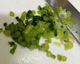 父親の好きな納豆の食べ方②野沢菜混ぜ作り方2写真