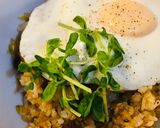 惣菜/豚三枚肉のチャーハン・ロコモコ風作り方3写真