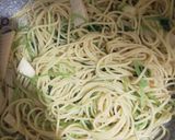 たけのこと三つ葉のペペロンチーノ作り方4写真
