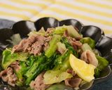 どっさりレタスと豚肉の塩レモン炒め作り方7写真