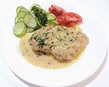 鶏胸肉の茗荷とレモンガーリッククリーム煮作り方12写真