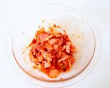 ご飯が進む【豚カクテキ】豚キムチ作り方1写真