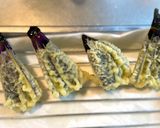 香り立つバジルの天ぷら　紫色茄子の天ぷら作り方13写真