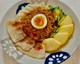 「ふるる冷麺」ハムときゅうりで！作り方8写真