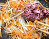 ウドのきんぴら（肉入り）作り方8写真