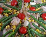 色々きのこと鶏肉の彩りパエリア作り方7写真