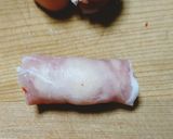 ヨウサマの減塩カニカマの生ハム巻き作り方3写真